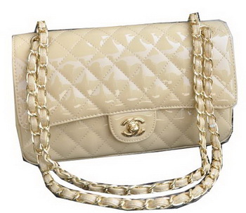 Chanel 2.55 Series Bag Apricot Sheepskin Leather CHA1112 Gold