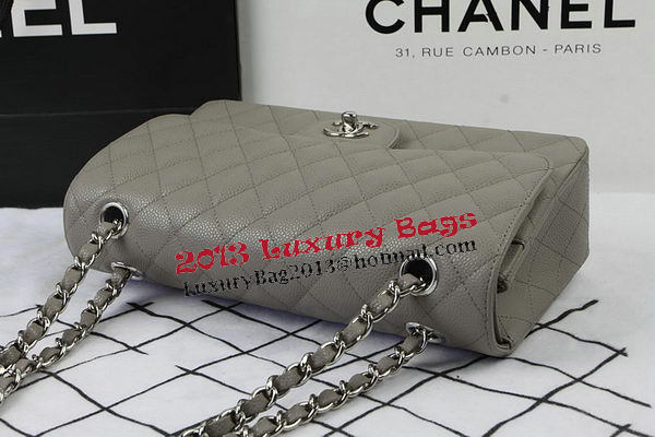 Chanel 2.55 Series Bags Grey Cannage Pattern Leather CFA1112 Silver