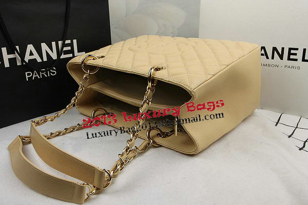 Chanel Classic Coco Bag Apricot GST Caviar Leather A50995 Gold