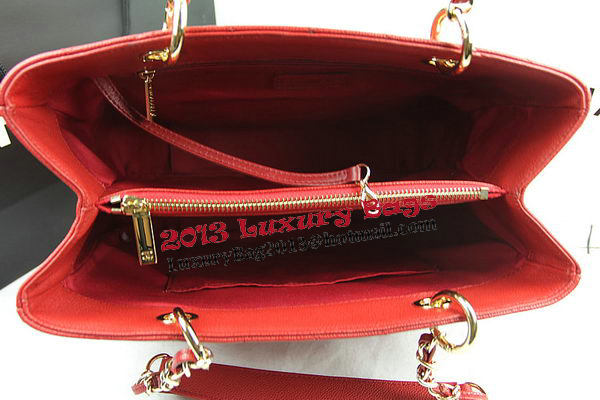 Chanel Classic Coco Bag Red GST Caviar Leather A50995 Gold