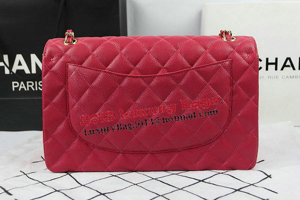 Chanel Classic Flap Bag Rose Cannage Pattern CF1113 Gold