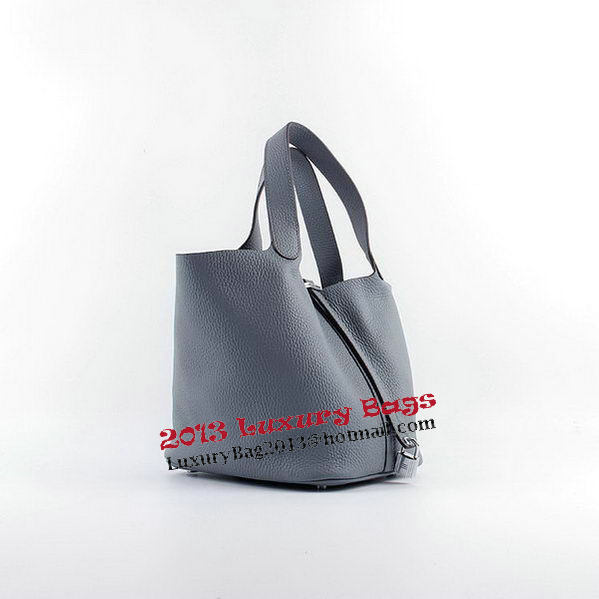 Hermes Picotin Lock PM Bags Clemence Leather H8615 Grey