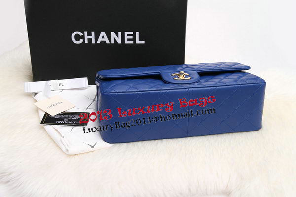 Chanel Jumbo Double Flaps Bags Original Lambskin Leather A36097 Blue