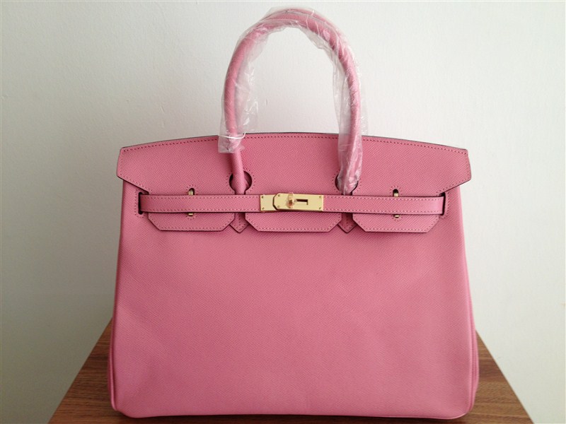 Hermes Birkin 35CM Tote Bag Clemence Leather H6089 Black/Rose/Pink/Green/Blue/Brown