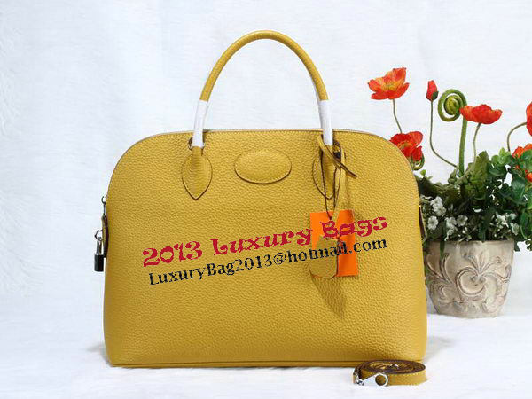 Hermes Bolide 37CM Calfskin Leather Tote Bags H509084 Yellow