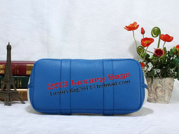 Hermes Garden Party 36cm Tote Bag Canvas Blue