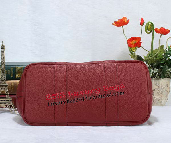 Hermes Garden Party 36cm Tote Bag Grainy Leather Burgundy