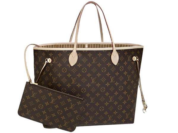 LOUIS VUITTON M40990 MONOGRAM CANVAS NEVERFULL GM BEIGE