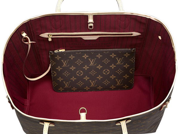 LOUIS VUITTON M40991 MONOGRAM CANVAS NEVERFULL GM RED