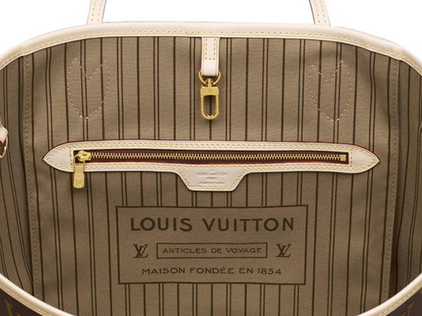 LOUIS VUITTON M40995 MONOGRAM CANVAS NEVERFULL MM BEIGE