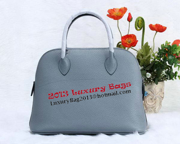 Hermes Bolide 31CM Calfskin Leather Tote Bag H509083 SkyBlue