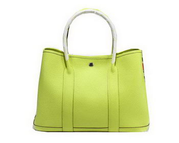 Hermes Garden Party 36cm Tote Bag Grainy Leather Lemon