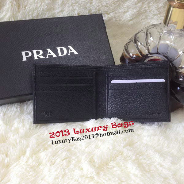 Prada Grainy Calf Leather Men Wallet 2M0513