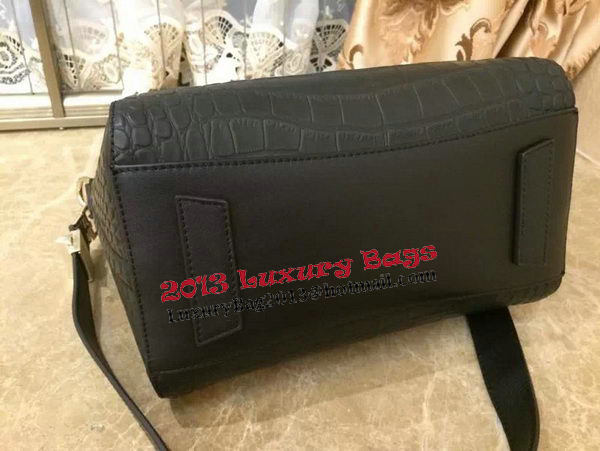 Givenchy Antigona Bag in Croco Leather Black