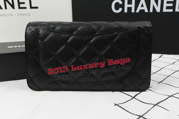 Chanel Bi-Fold Wallet Black Original Cannage Pattern A31509 Gold Chanel Bi-Fold Wallet Black Original Cannage Pattern A31509 Gold