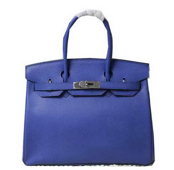 Hermes Birkin 35CM 30CM Tote Bag Lizard Leather H35H30 Blue