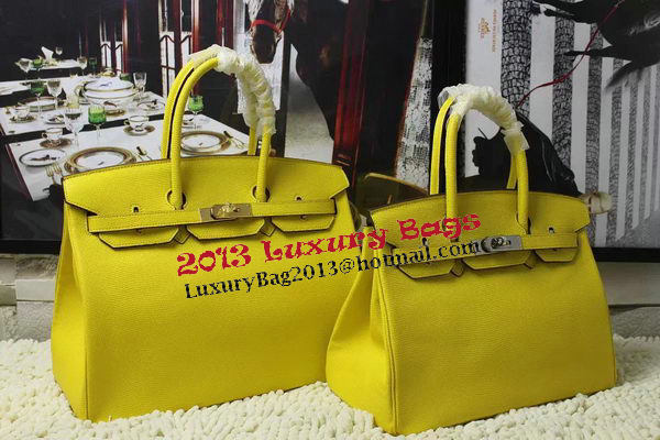 Hermes Birkin 35CM 30CM Tote Bag Lizard Leather H35H30 Yellow