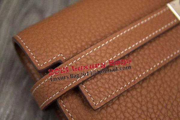 Hermes Kelly Wallet Togo Leather Bi-Fold Purse HA708W Wheat