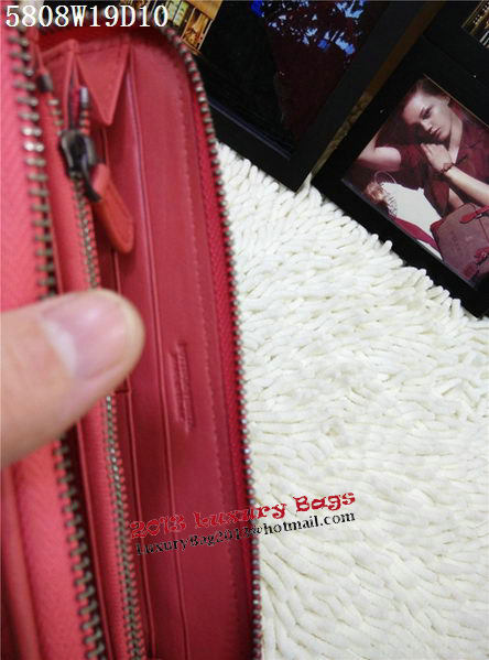 Bottega Veneta Intrecciato Nappa Zip Around Wallet BV5808 Light Red Bottega Veneta Intrecciato Nappa Zip Around Wallet BV5808 Light Red