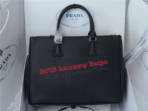 Prada Saffiano Calfskin Leather Tote Bag PBN1786 Black