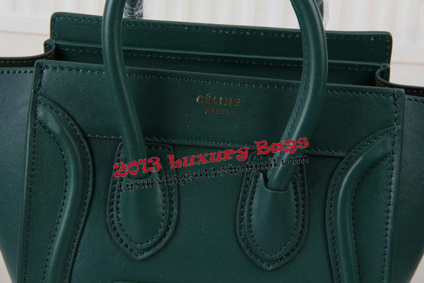 Celine Luggage Nano Bag Original Leather CTS3309 Green