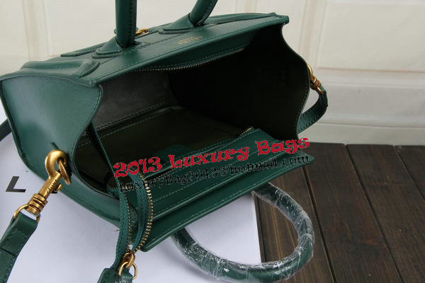 Celine Luggage Nano Bag Original Leather CTS3309 Green