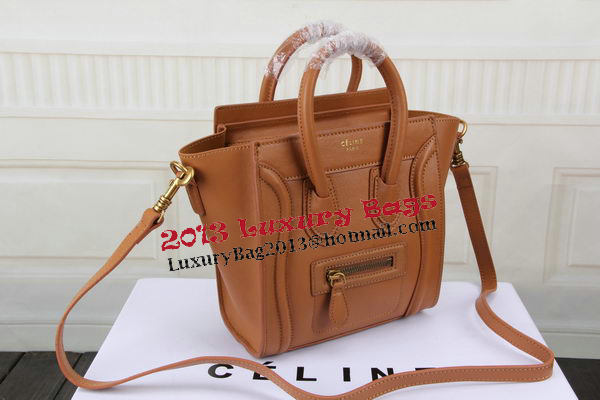 Celine Luggage Nano Bag Original Leather CTS3309 Wheat