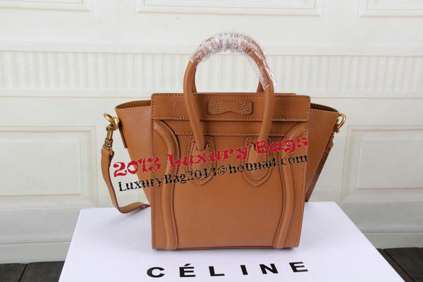 Celine Luggage Nano Bag Original Leather CTS3309 Wheat