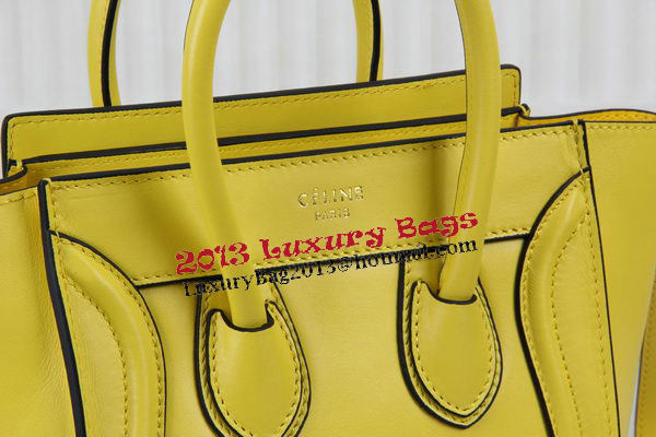 Celine Luggage Nano Bag Original Leather CTS3309 Yellow