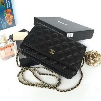 Chanel mini Flap Bag Black Original Sheepskin A33814 Gold