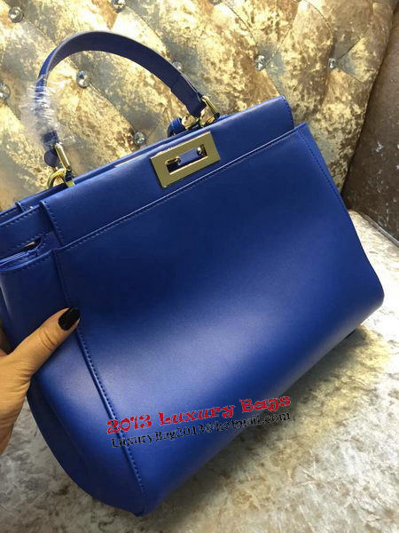 Fendi Peekaboo Bag Calfskin Leather 30340 Blue