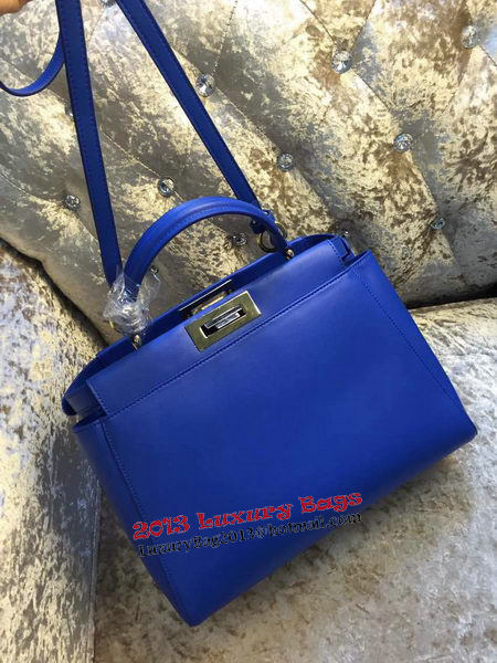 Fendi Peekaboo Bag Calfskin Leather 30340 Blue