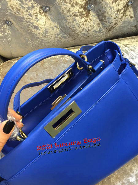 Fendi Peekaboo Bag Calfskin Leather 30340 Blue