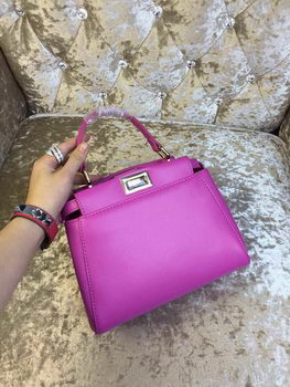 Fendi mini Peekaboo Bag Calfskin Leather 30320 Purple