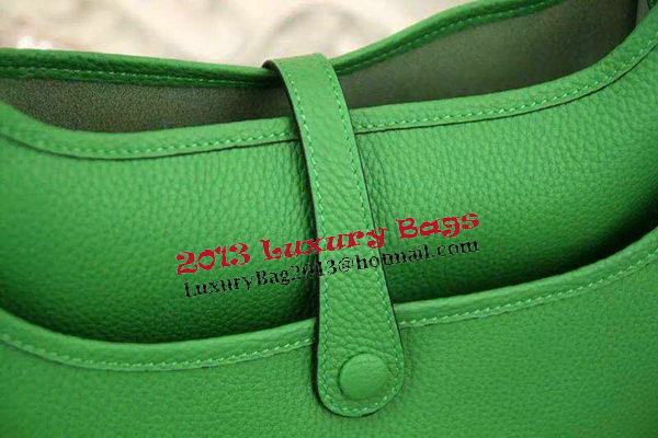 Hermes Evelyne 28cm Messenger Bag Original Leather H1188 Green