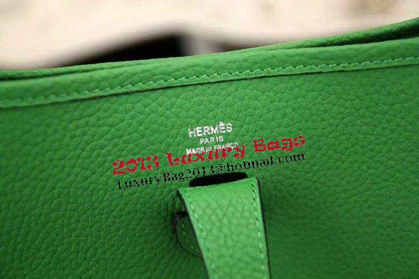 Hermes Evelyne 28cm Messenger Bag Original Leather H1188 Green