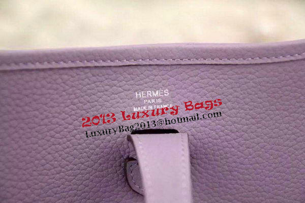 Hermes Evelyne 28cm Messenger Bag Original Leather H1188 Lavender