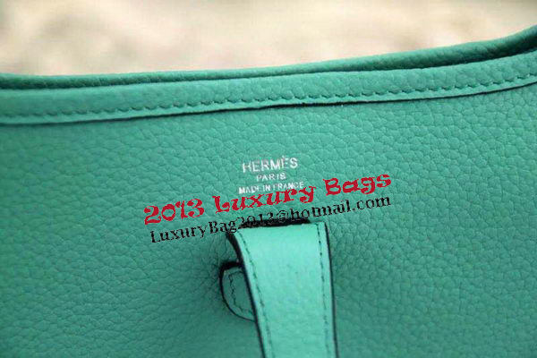 Hermes Evelyne 28cm Messenger Bag Original Leather H1188 Light Green