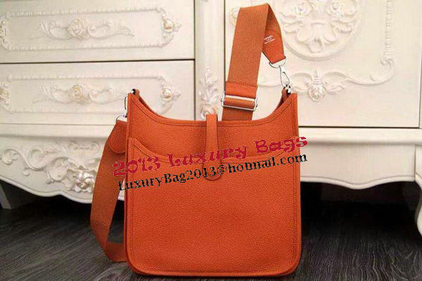 Hermes Evelyne 28cm Messenger Bag Original Leather H1188 Orange