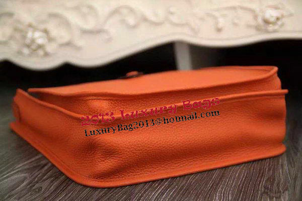 Hermes Evelyne 28cm Messenger Bag Original Leather H1188 Orange