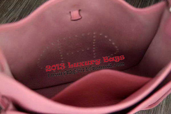 Hermes Evelyne 28cm Original calf leather Messenger Bag H1188 Pink