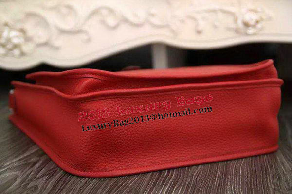 Hermes Evelyne 28cm Messenger Bag Original Leather H1188 Red