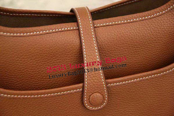 Hermes Evelyne 28cm Messenger Bag Original Leather H1188 Wheat