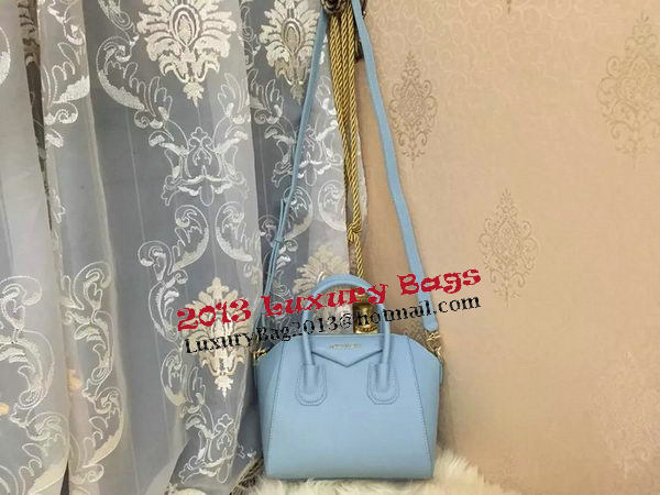 Givenchy mini Antigona Bag Goat Leather G1900 SkyBlue