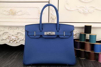 Hermes Birkin 35CM 30CM Tote Bag Original Leather HB35O Blue