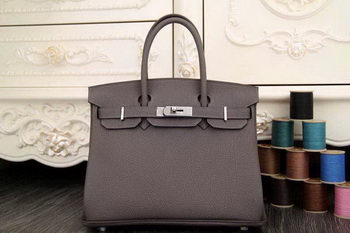 Hermes Birkin 35CM 30CM Tote Bag Original Leather HB35O Gray