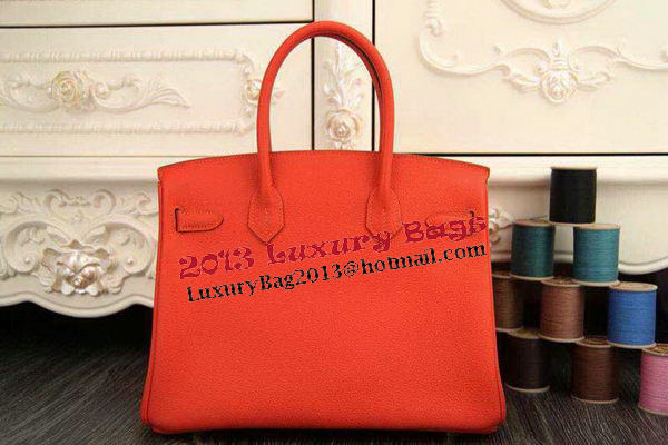 Hermes Birkin 35CM 30CM Tote Bag Original Leather HB35O Orange