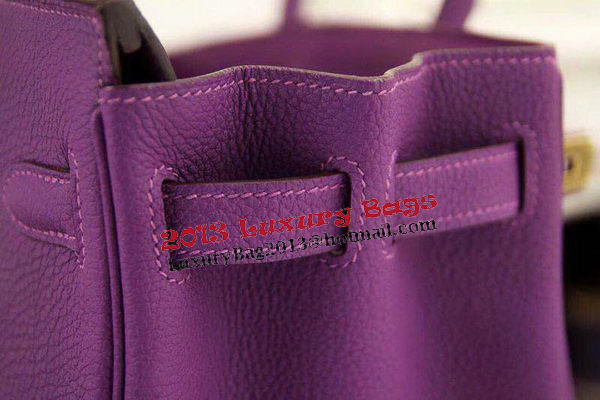 Hermes Birkin 35CM 30CM Tote Bag Original Leather HB35O Purple