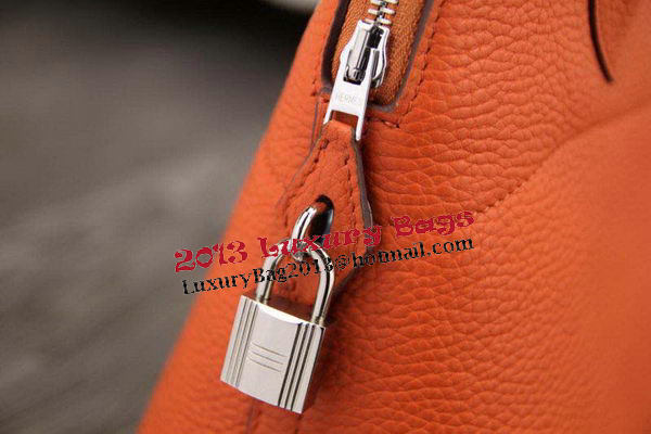 Hermes Bolide 31CM Original Leather Tote Bag Orange