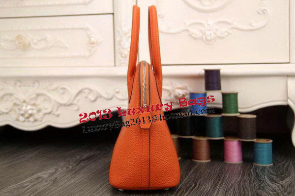 Hermes Bolide 31CM Original Leather Tote Bag Orange